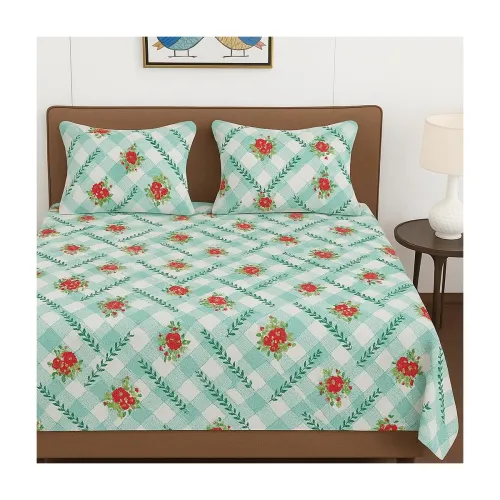Image of BSB HOME 100% Cotton Feel Double Bed Bedsheet Set