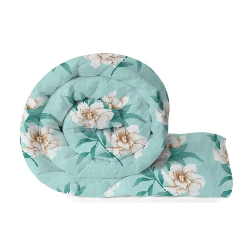 Image of BSB HOME 220 GSM Reversible Microfiber AC Comforter/Duvets for Mild Winter | All Season Single Size 3 Layered Quilted Bl