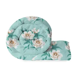 BSB HOME 220 GSM Reversible Microfiber AC Comforter/Duvets for Mild Winter | All Season Single Size 3 Layered Quilted Bl