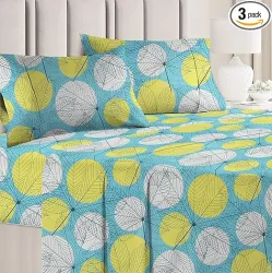 BSB HOME 3D Printed 144 Tc Microfiber Double Bedsheet 