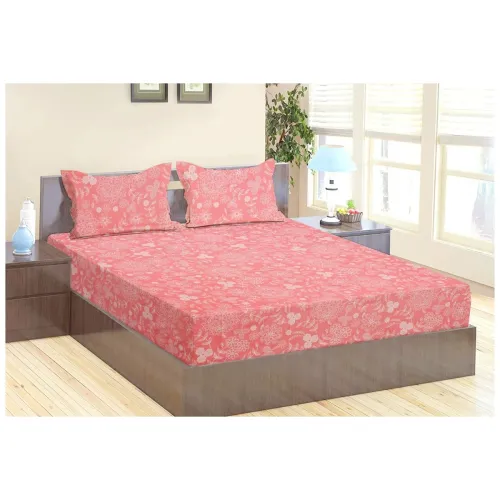 Image of BSB HOME Barbie Edition Microfiber Double Bedsheet with 2 Pillow Covers