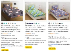 BSB HOME Bedsheets Starting @ ₹139