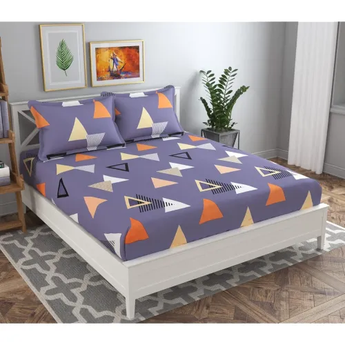 Image of BSB HOME Cotton Bedsheet with 2 Pillow Covers