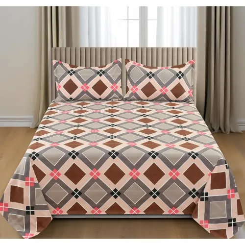 Image of BSB HOME Pure Cotton Double Bed Bedsheet Set