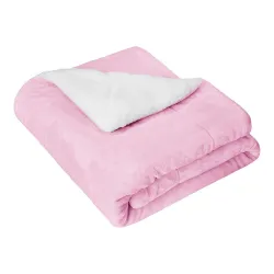 BSB HOME Double Layer Sherpa Baby Blanket