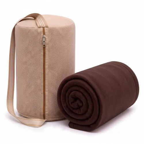 Image of BSB HOME Flannel Fleece Blanket with Travel Duffle Storage Bag