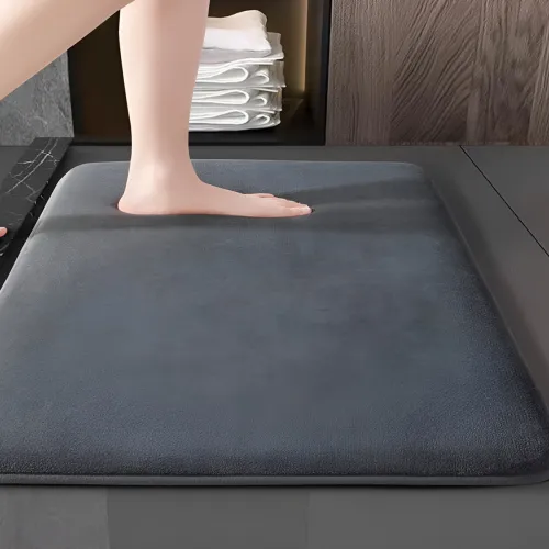 Image of Bsb Home Grey 1300GSM Bath Rug