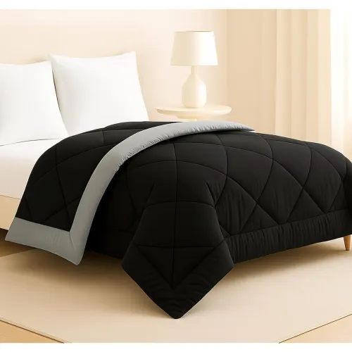 Image of BSB HOME Luxury Reversible Comforter Double Size | Dual Color Soft Quilt for AC Room | Winter & Summer | Rainy Season Pl
