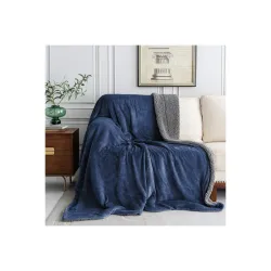 BSB HOME Polyester Micromink Summer Ac Winter Sherpa Blanket