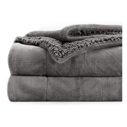 Image of BSB Home Polyester Micromink Summer Ac/Mild Winter/Heavy Winter Sherpa Blanket