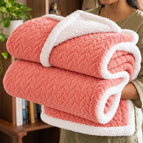 Image of BSB Home Polyester Micromink Winter/Mild Winter Ac Blanket Sherpa Super