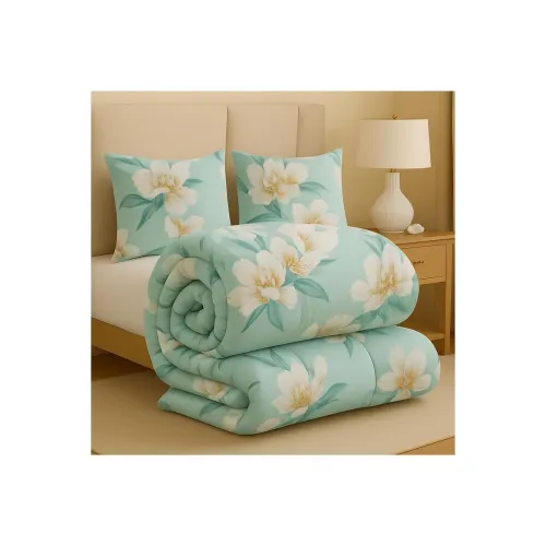 Image of BSB HOME Premium Microfiber Printed Double Bed 2 Covers 