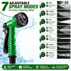 Btag 7-Pattern Garden Spray Gun Hose Nozzle with Adjustable Trigger Handle
