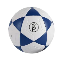 Btag Football | Rubber Moulded Training & Match Ball | All Age Groups | Outdoor Waterproof | for Ground, Grass & Turf (Blue)