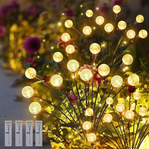 Image of Btag Garden Sun-Powered Light 8 led Pack of 4
