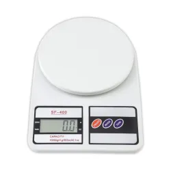 Btag SF-400 Digital Kitchen Weighing Scale | 10Kg x 1g Precision | 1 year (6+6 months) warranty | Food Scale with LCD Display for Cooking, Baking, Meal Prep & Healthy Diet | (White)