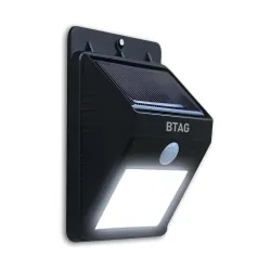 Btag Solar Motion Sensor LED Lights Weatherproof Pack-3