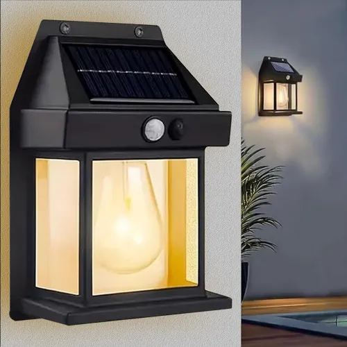 Image of Btag Solar Motion Sensor Wall Light (Warm Yellow, 1 Pc)