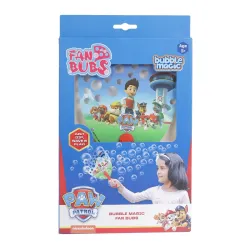 Bubble Magic Fan Bubs Paw Patrol, Bubble Solution with Hand Fan for The Kids 3 Years and Above, Multicolor, FB50004