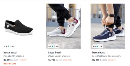 Image of Bucca Bucci Men's Sneakers Upto 72% Discount