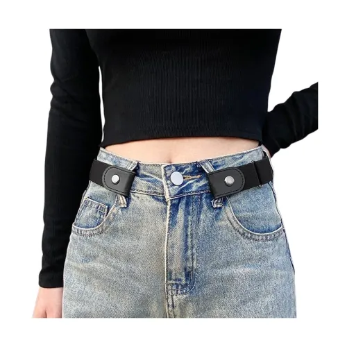 Image of Buckle Free Elastic Belt for Women Jeans/Dresses, Ladies Belt for Jeans,Adjustable Belt for Women Jeans,Buckle-Free Invi