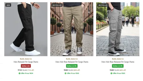 Image of Buda Jeans Cargo Minimum 65% Discount