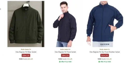 Image of Buda Jeans Co Men jackat starting at ₹ 390