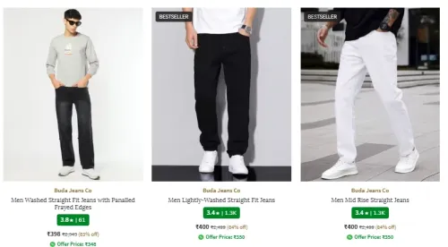 Image of Buda Jeans Co men's jeans starting at ₹398
