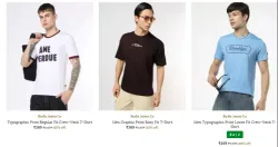Buda Jeans Co mens tshirts starting at ₹169