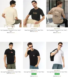 Buda Jeans Co mens T-shirt starting @ ₹99