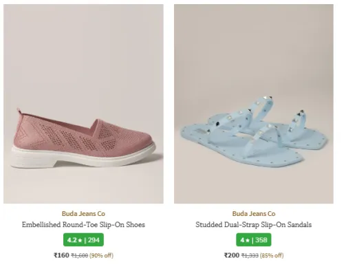 Image of Buda Jeans Co Women's Footwear Upto 90% Discount