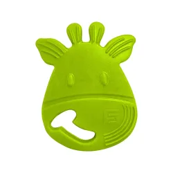 Buddsbuddy 100% BPA Free Soft Silicone Baby Teether for 3 to 6 Babies (Zuzu, Green)