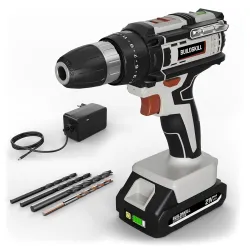 BUILDSKILL 21V Cordless Drill Machine for Home Use | Impact Drill with 10MM Keyless Chuck |