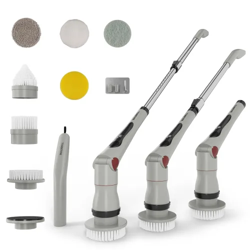 Image of BUILDSKILL 8 in 1 Electric Spin Scrubber with LED Display