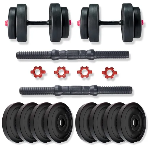 Image of BULLAR Adjustable Dumbbells Set 8 Kg to 20 Kg with Pair of Dumbbell Rods
