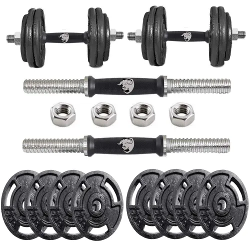 Image of BULLAR Cast Iron Dumbbell Set