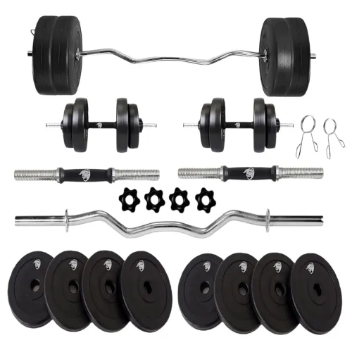 Image of Bullar Home Gym Set 10kg Combo with Rods & Dumbbells