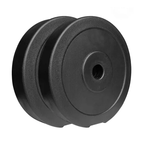Image of BULLAR PVC Spare Weight Plates Combo for Home Gym Equipment, Gym weight Plates (PVC, 10kg (5KG X 2))
