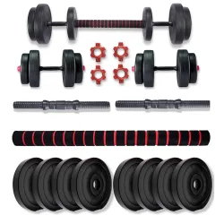 Bullar 8Kg PVC Dumbbell Set with Connector Rod