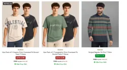 BULLMER Men Graphic Oversized T-Shirt Upto 90% OFF