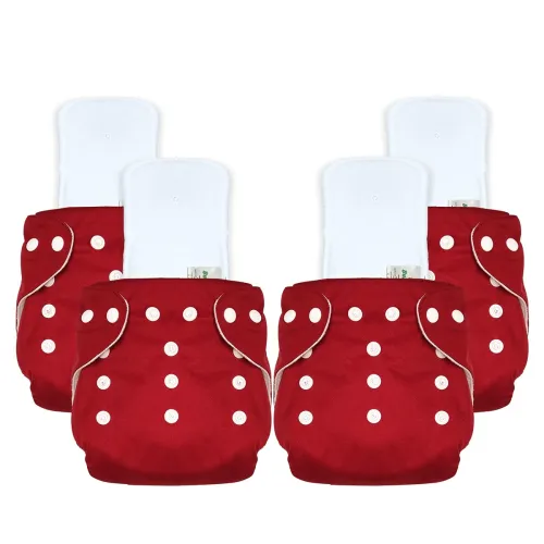 Image of Bumper Reusable Cloth Diaper with Insert Pad (pack of 4)