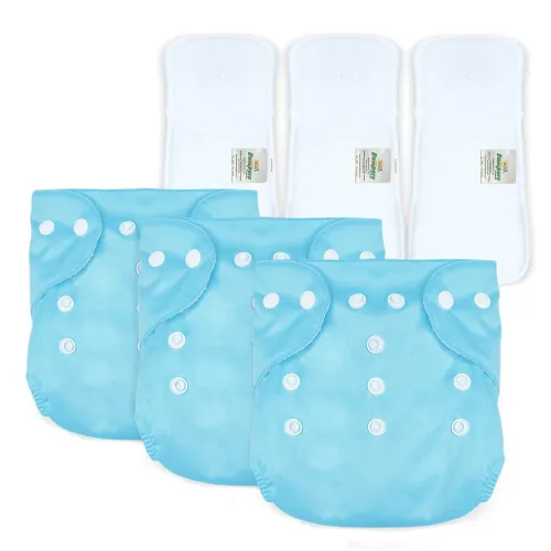 Image of Bumpers Baby Reusable Cloth Diaper with Insert Pad | Leak-Proof, Super Absorbent & Ultra Soft | Adjustable & Washable Cl