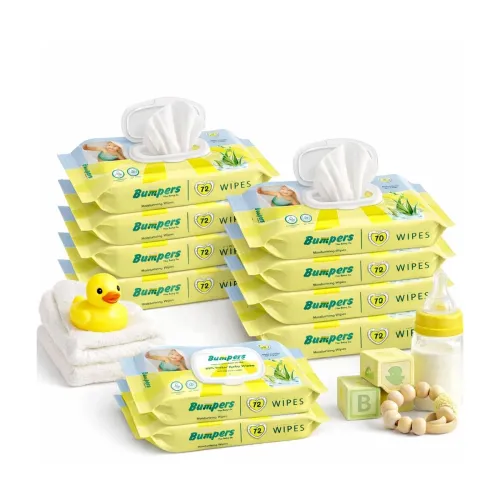 Image of Bumpers Baby Wipes 72 Counts Pack (Set of 10)