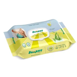 Bumpers Moisturising 99% Water Baby Wipes with Lid 72 Counts