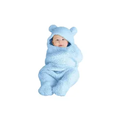 Bumtum 3-in-1 Hooded Baby Soft Blanket Wrapper