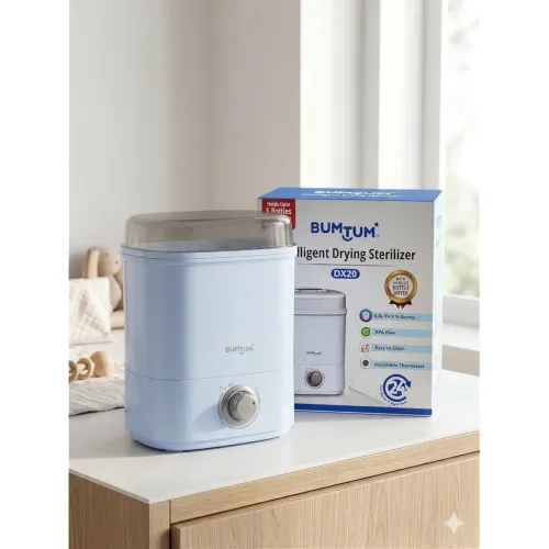 Image of BUMTUM 6 Bottle Steam Sterilizer Without Dryer for Baby Milk Bottles | Sterilizer for Feeding Bottles | Sterilizer Machi