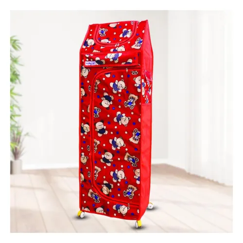 Image of Bumtum 6-Shelf Baby Wardrobe Red