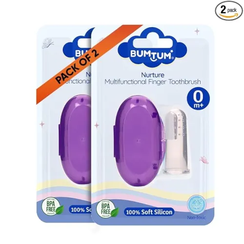 Image of Bumtum Baby Finger Manual Toothbrush With Carry Case