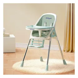 Bumtum Baby High Chair 4 In 1 Convertible Folding With Footrest, Convertible To High Chair, Low Chair, Feeding Seat With