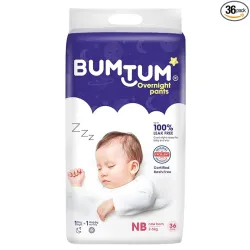 Bumtum Baby Overnight Diaper Pants NB (36 Count)
